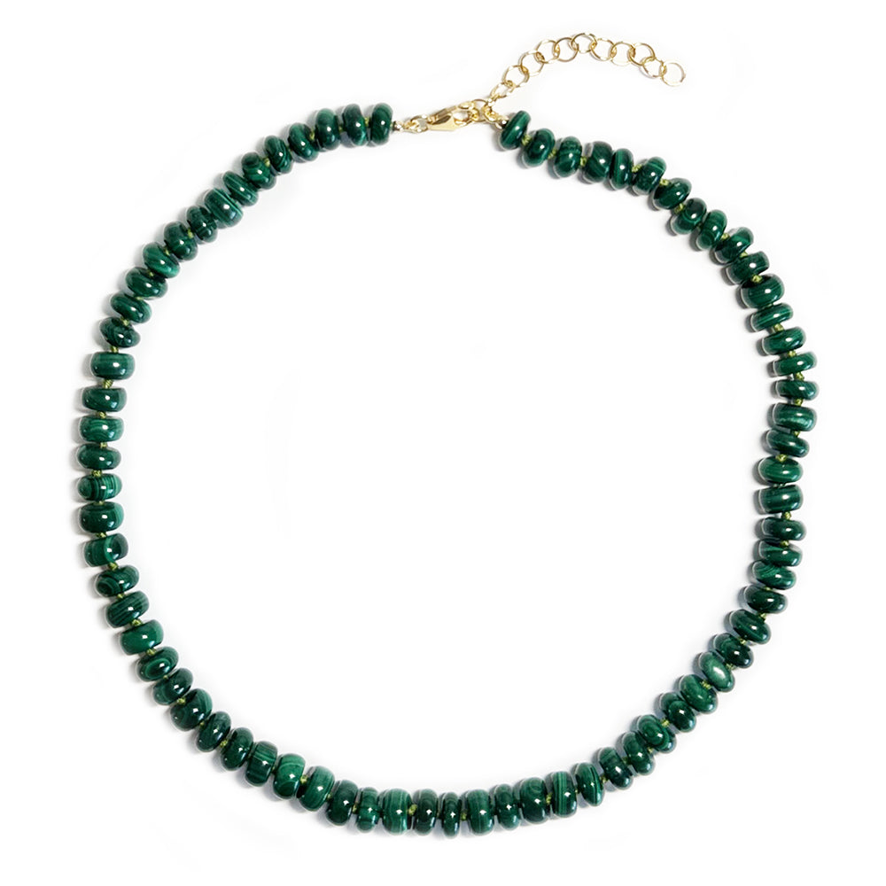 malachite rondelles