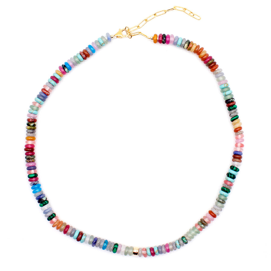 mix gemstone necklace