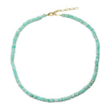 amazonite heishi necklace