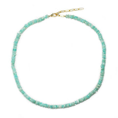 amazonite heishi necklace