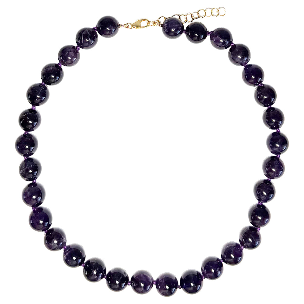 amethyst large round beads