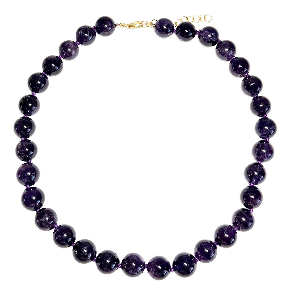 amethyst large round beads