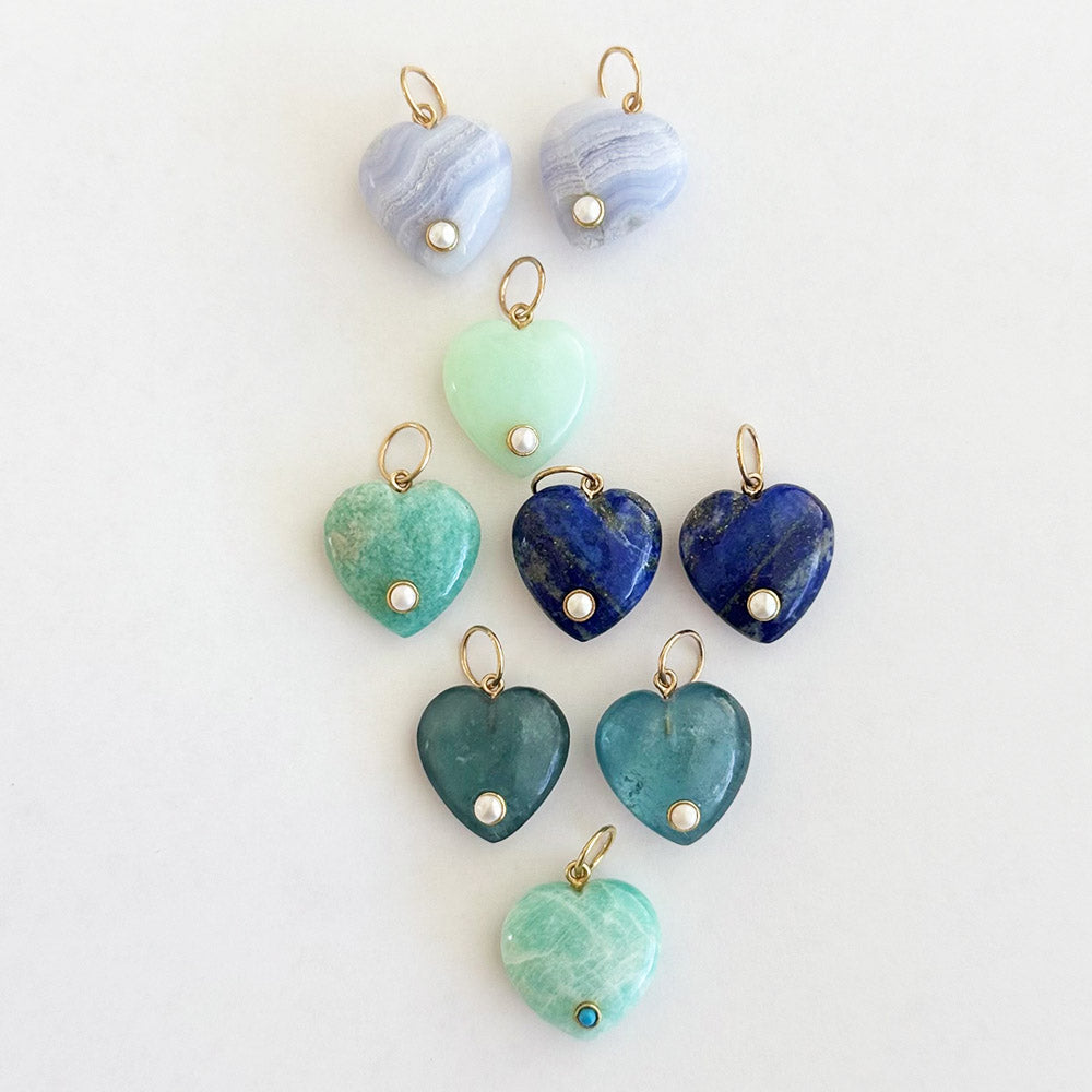 Gemstone Heart Pendant