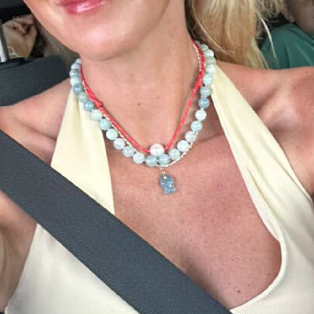 aquamarine round beads