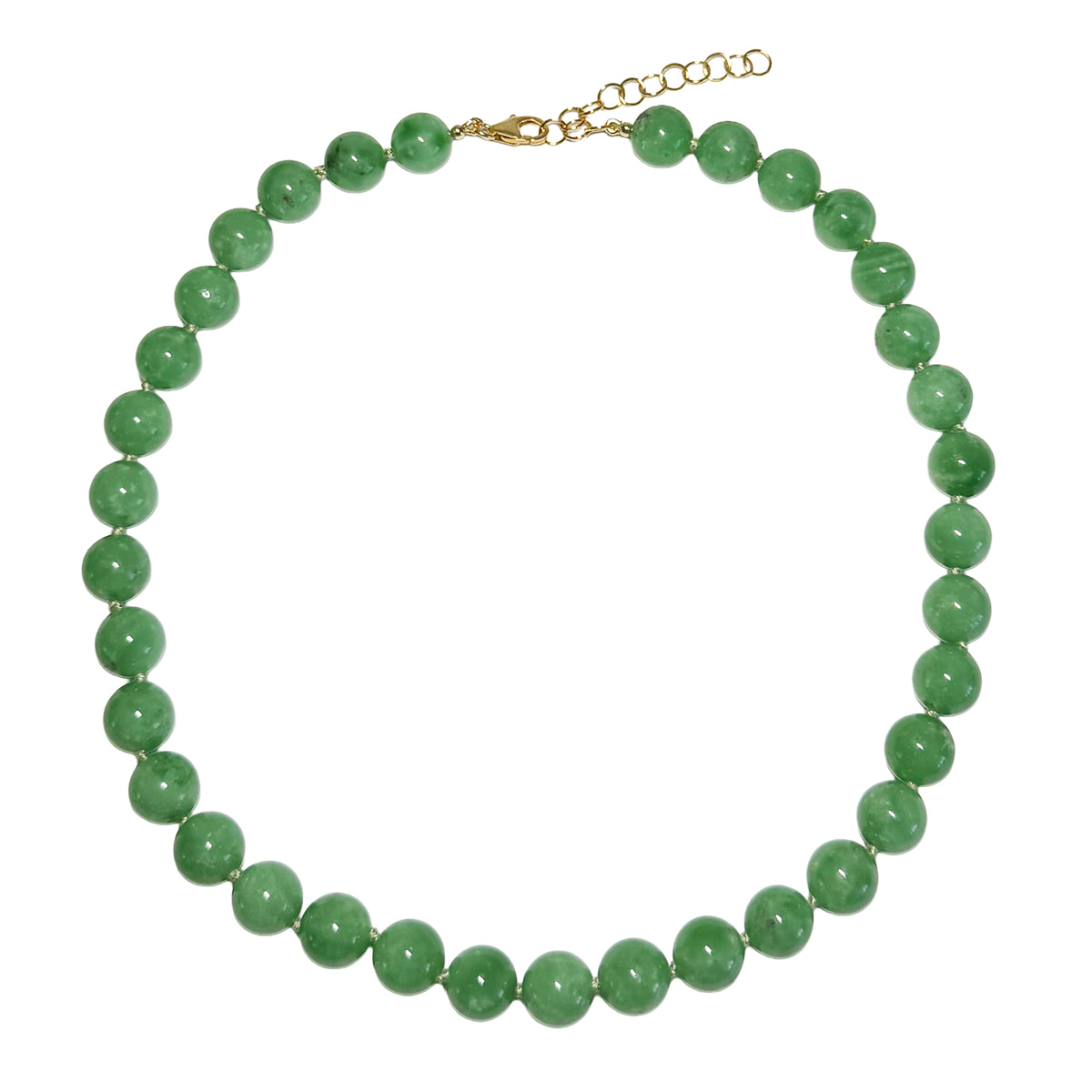 green moonstone round beads