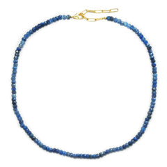 kyanite rondelles necklace