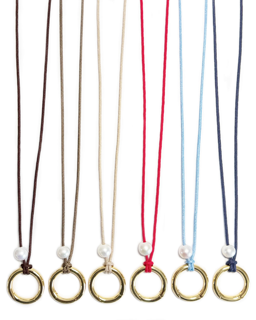 pearl link cord necklace