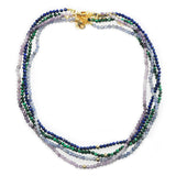 lepidolite & gf ball necklace
