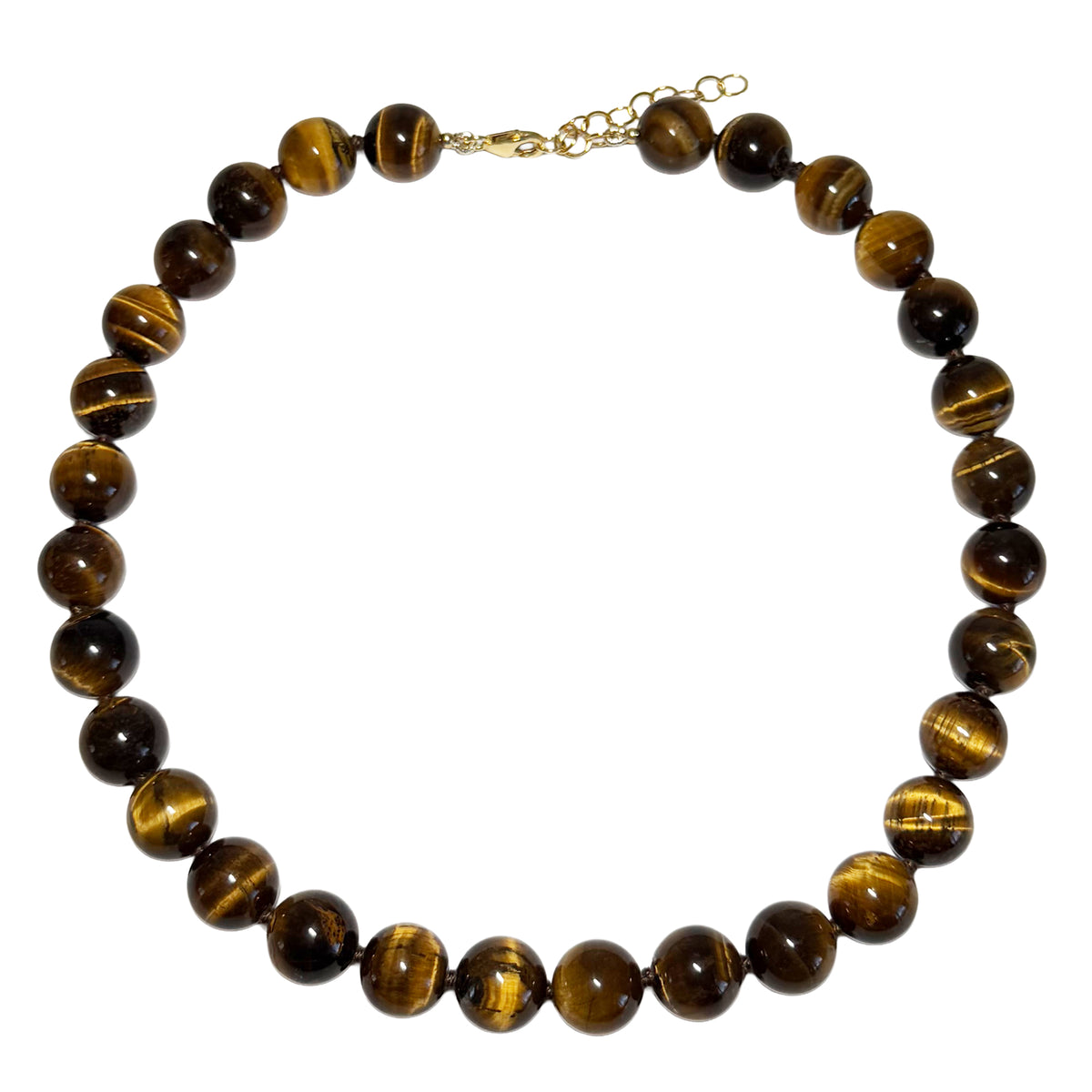 tiger's eye round beads 12mm