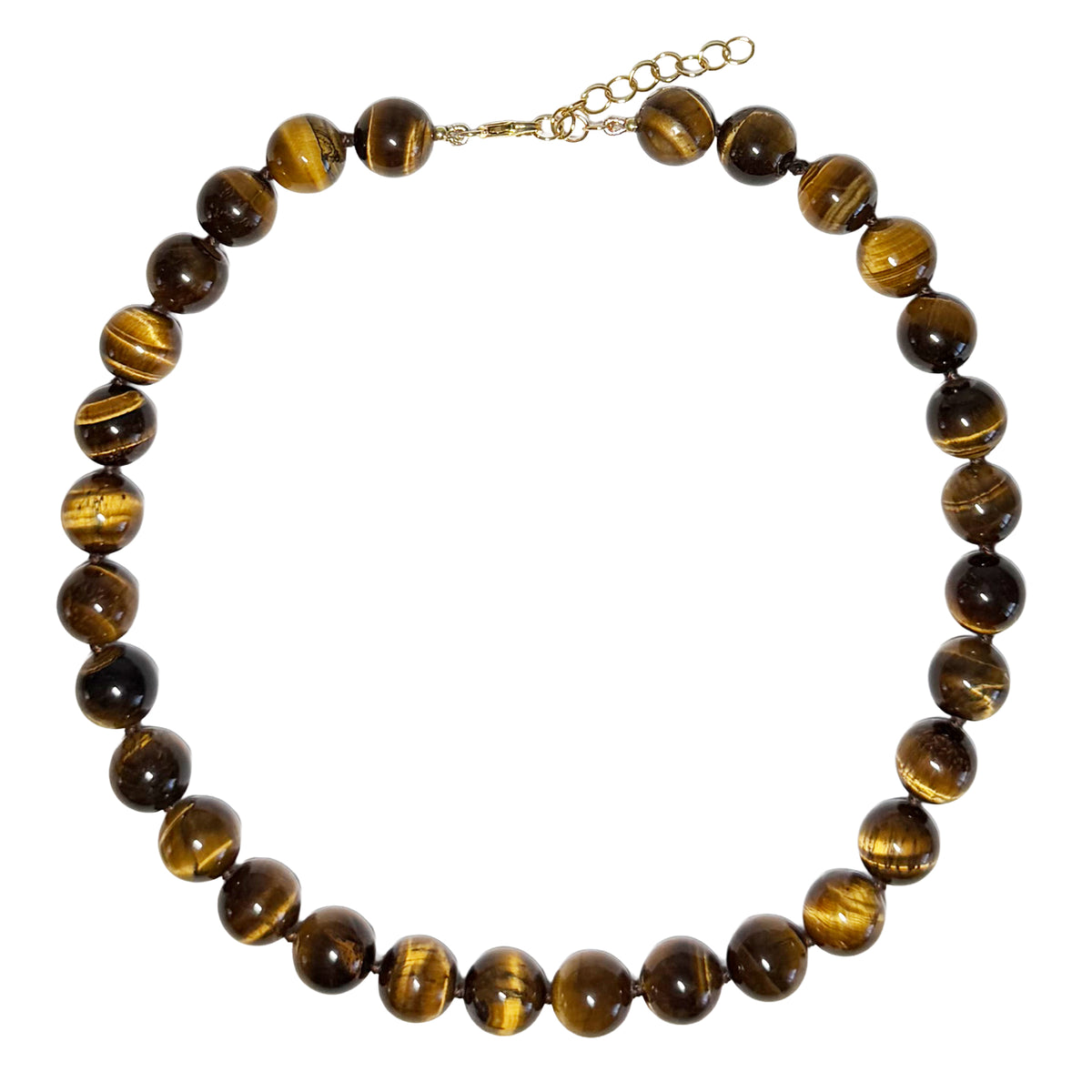 tiger's eye round beads 12mm