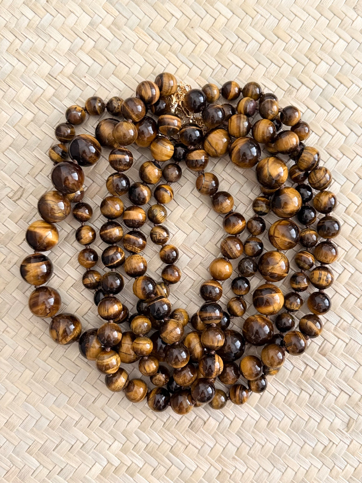 tiger's eye round beads 12mm