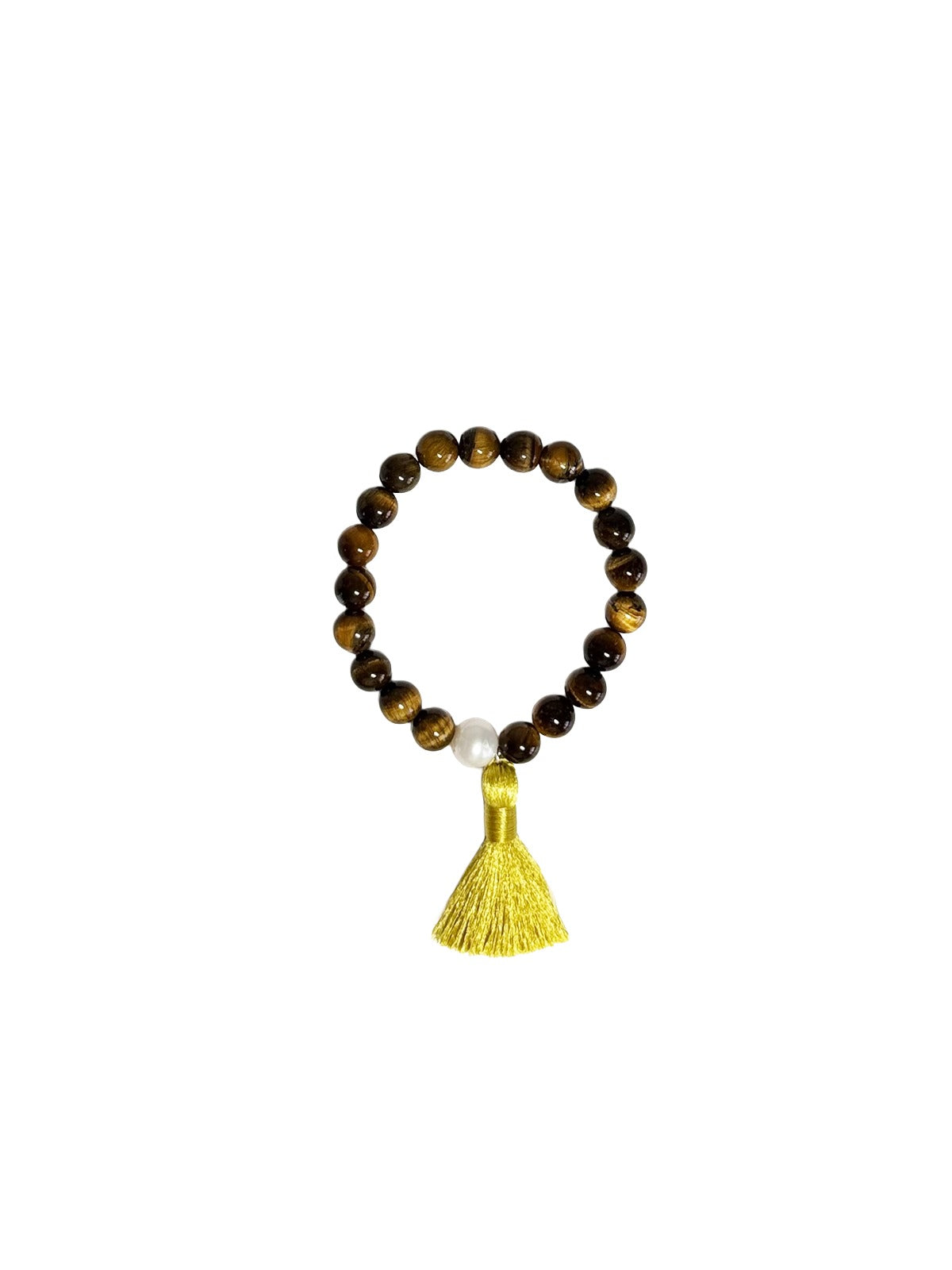 tiger's eye tassel bracelet