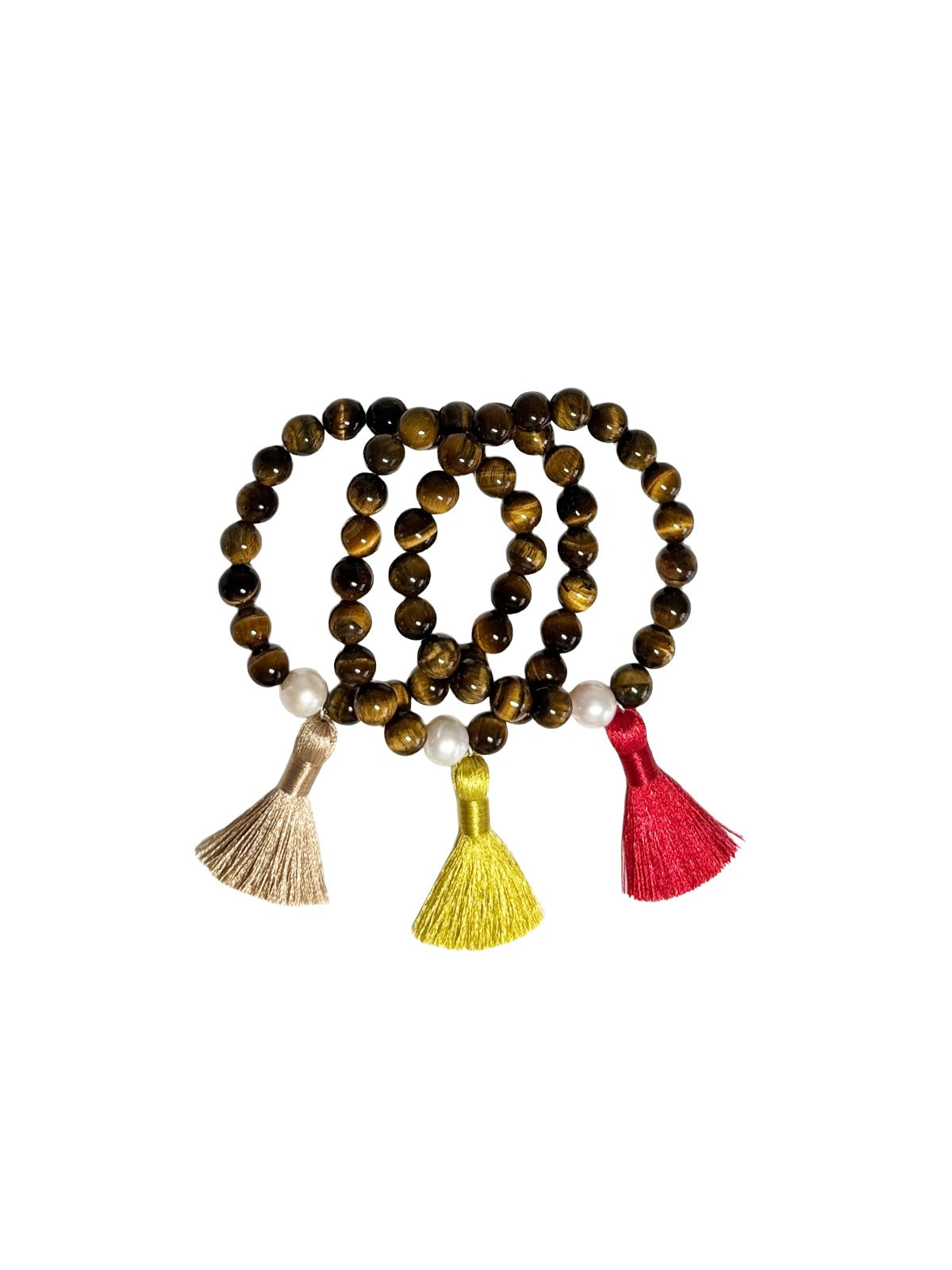 tiger's eye tassel bracelet