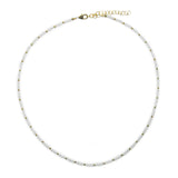 moonstone & goldfill mixed pattern necklace