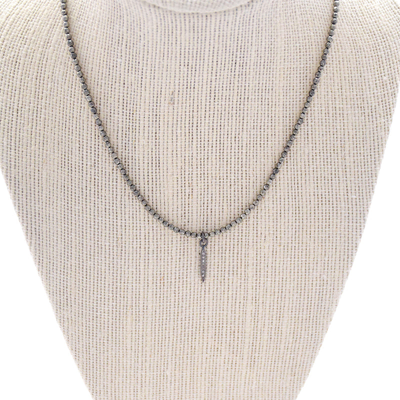 pyrite & mini diamond spike