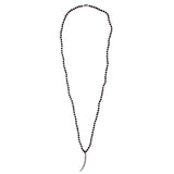 black spinel & diamond tusk