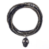 pyrite/spinel & diamond skull