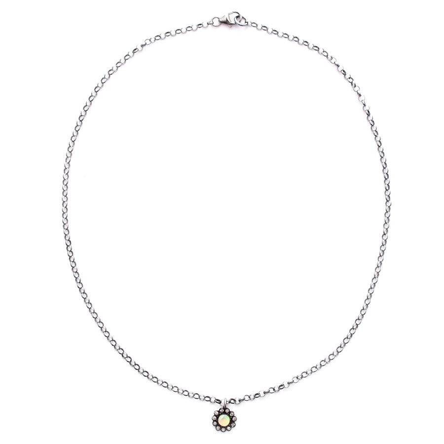 opal diamond flower