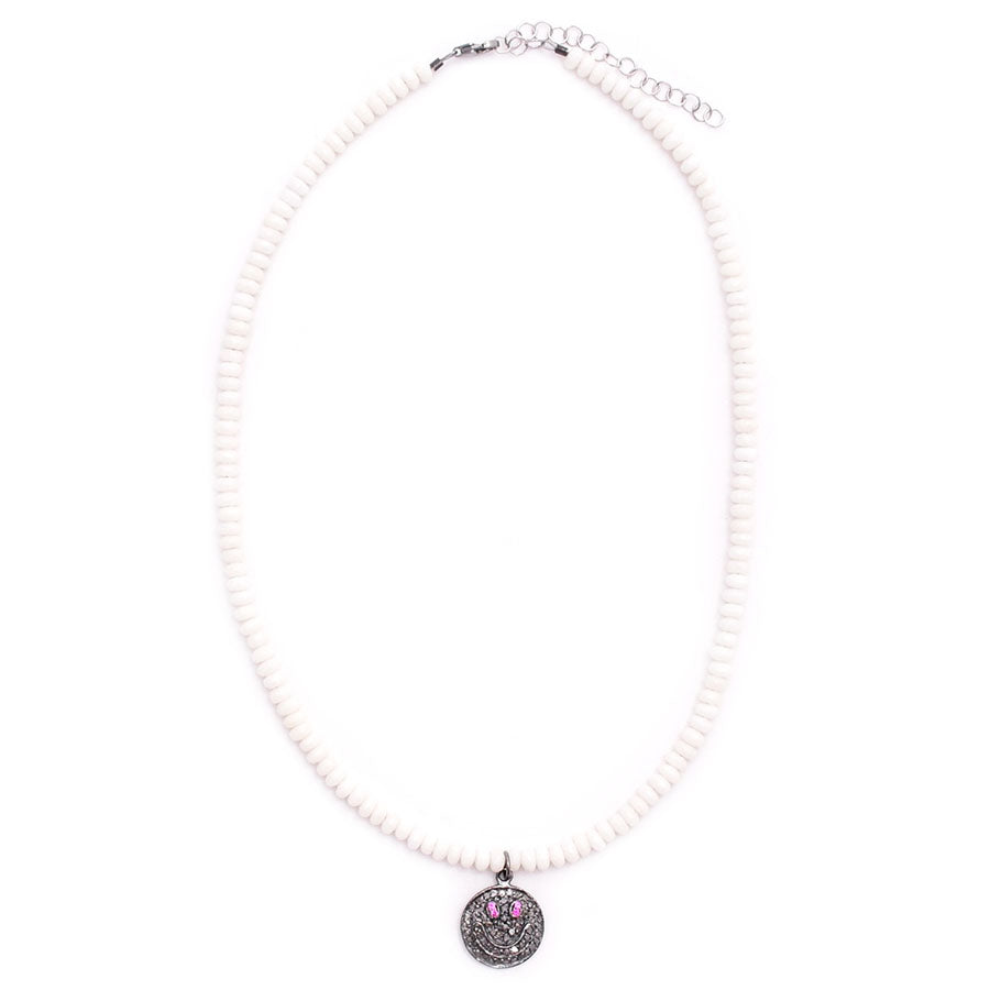 diamond smiley face choker