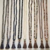 knotted dumorite & tassel