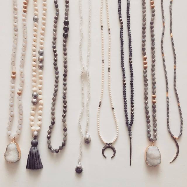 matte white druzy agate & druzy pendant