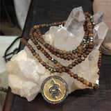 wood & diamond snake disc