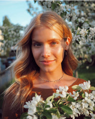 iolite & gold flowers