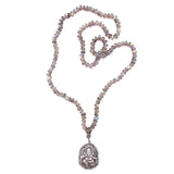 labradorite & silver rose cut ganesha