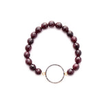 diamond large open circle bracelet
