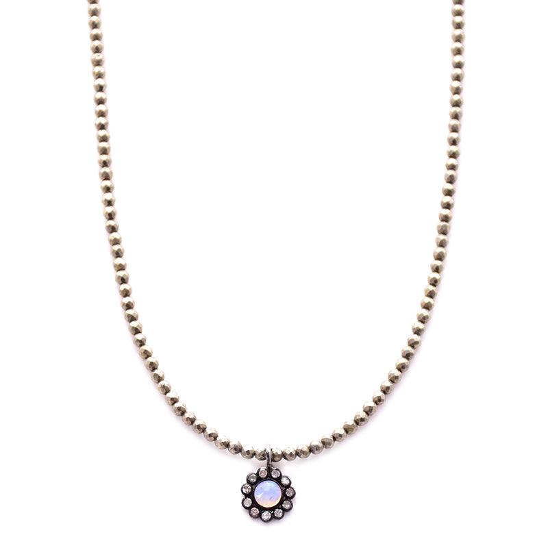 mini opal diamond flower
