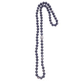 knotted matte druzy agate & diamond bead