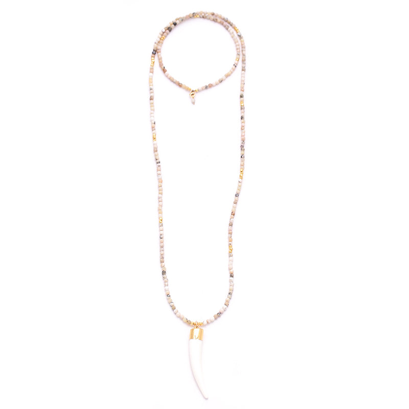african opal & bone tusk