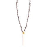 labradorite & bone spike
