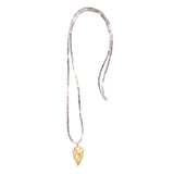 smoky topaz & gold arrowhead