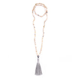 African Opal, Tahitian Pearl & Silky Tassel