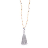 African Opal, Tahitian Pearl & Silky Tassel
