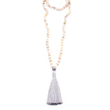 African Opal, Tahitian Pearl & Silky Tassel