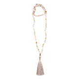 Fossil Coral, Pyrite & Silky Tassel
