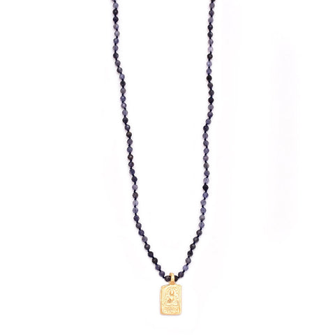 iolite & vermeil buddha charm