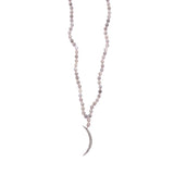 Labradorite & Pave Diamond Moon