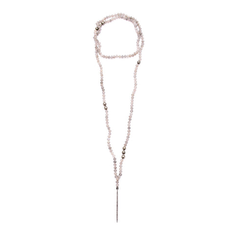 Labradorite, Pyrite & Diamond Spike