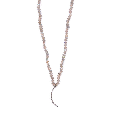 Labradorite & Thin Diamond Moon