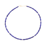 Lapis tube beads