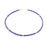 Lapis tube beads
