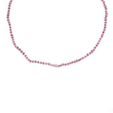 Garnet & pave diamond ball
