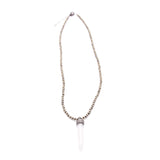 pyrite & diamond moonstone spike