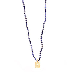 sodalite & vermeil buddha charm