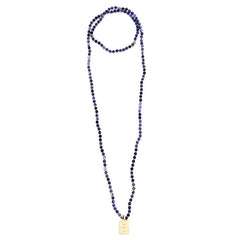 sodalite & vermeil buddha charm