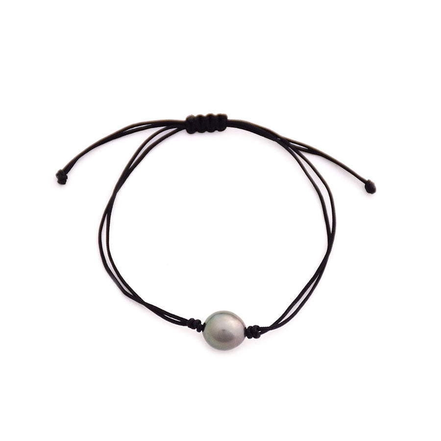 tahitian pearl nylon bracelet