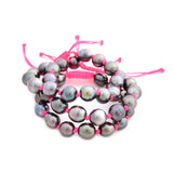 knotted nylon tahitian pearl bracelet